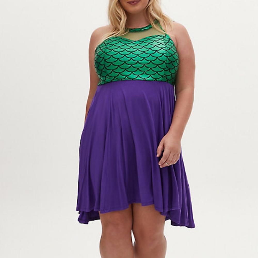 〰️Torrid〰️ Disney Ariel Little Mermaid Dress 0X